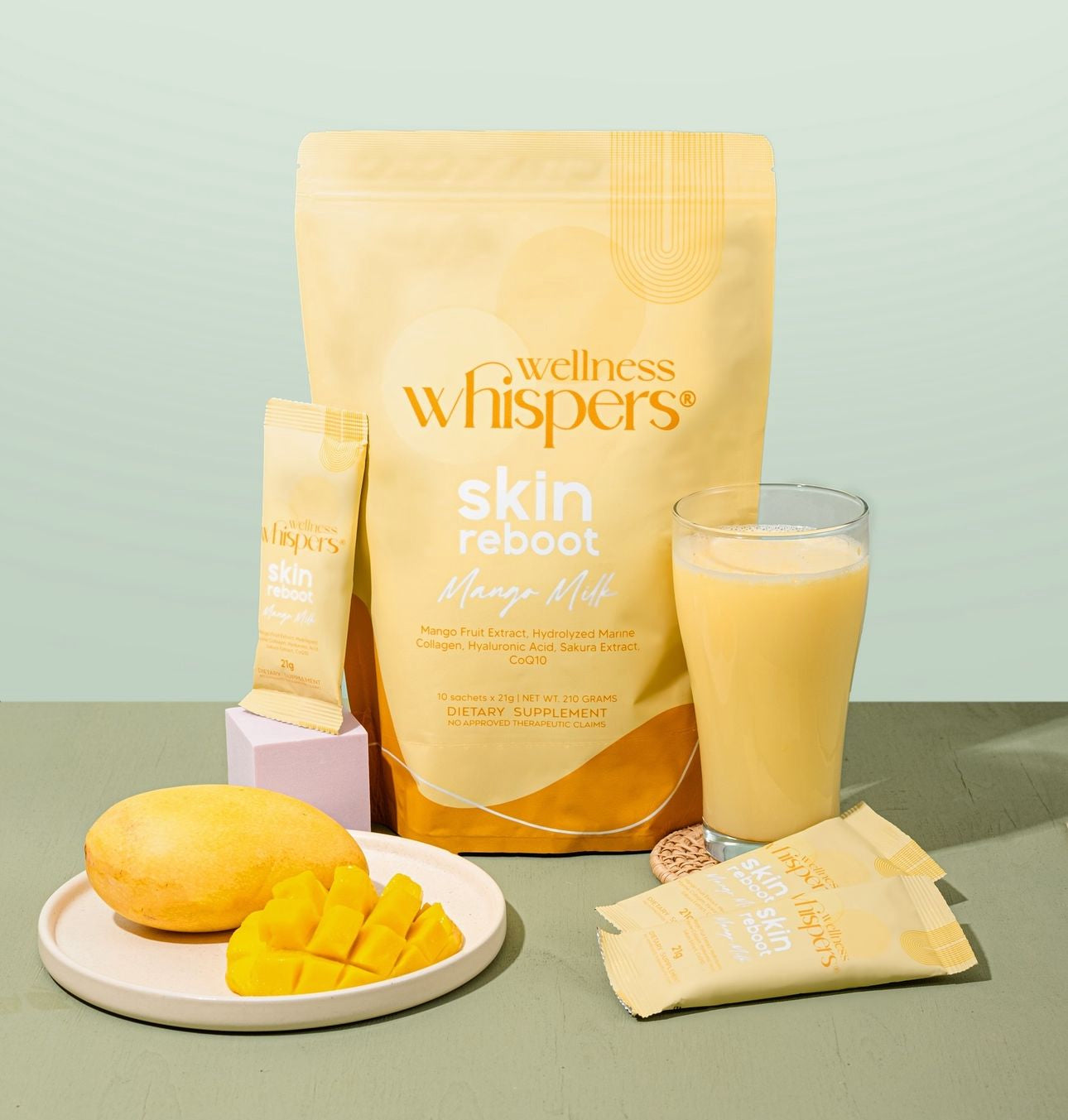 Wellness Whispers Skin Reboot Mango Milk 10s