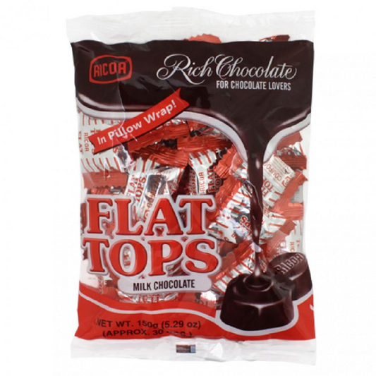 Ricoa Flat Tops Milk Chocolate 30s