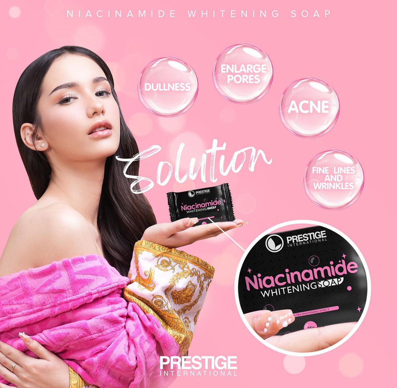 Prestige Niacinamide Whitening Soap 75g