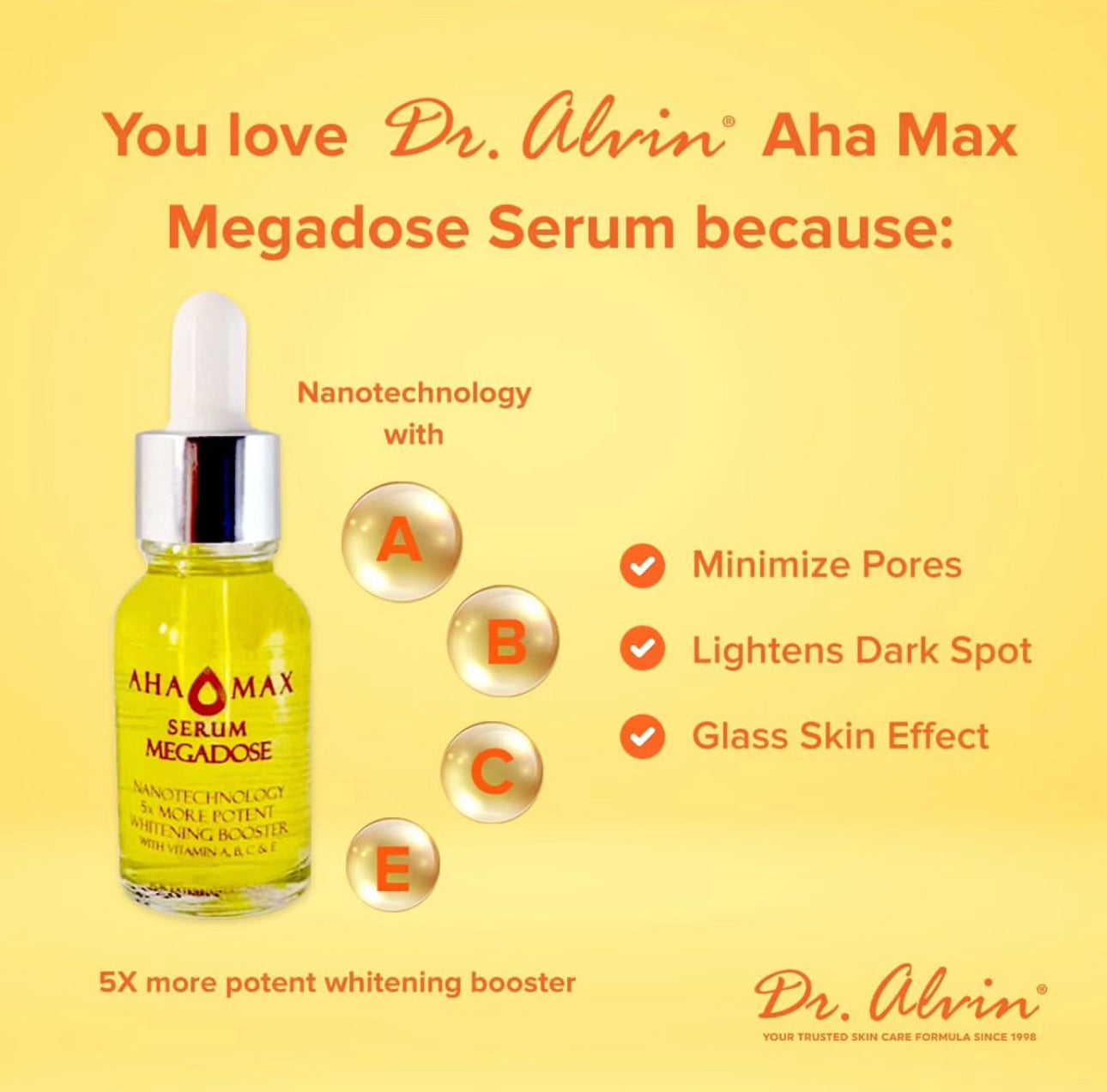 Dr. Alvin AHA Max Megadose Serum 15ml