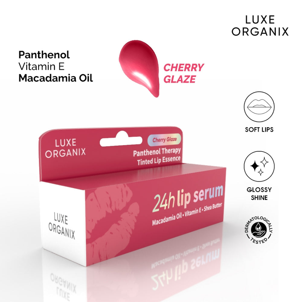 Luxe Organix Panthenol Therapy 24h Lip Serum Tinted Lip Essence 10g (Choose a Variant)