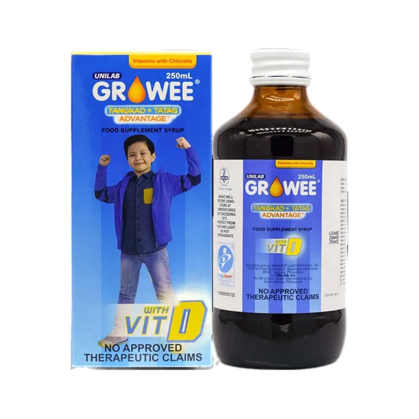 Growee Vitamins With Chlorella Growth Factor Syrup 250ml