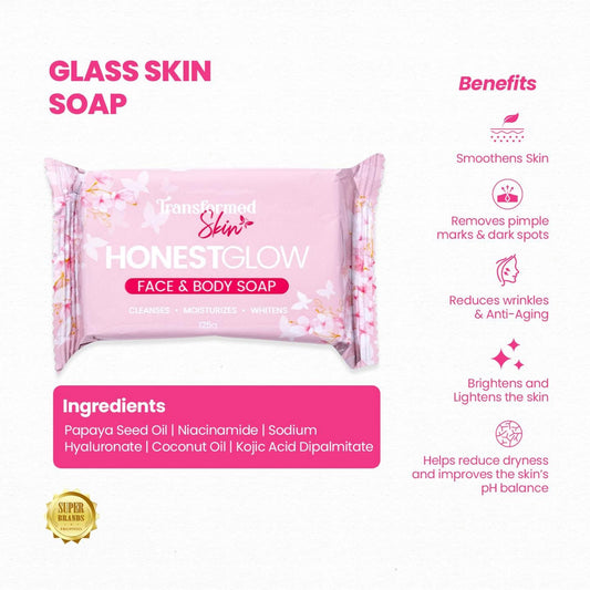 Honest Glow Face and Body Soap 125g