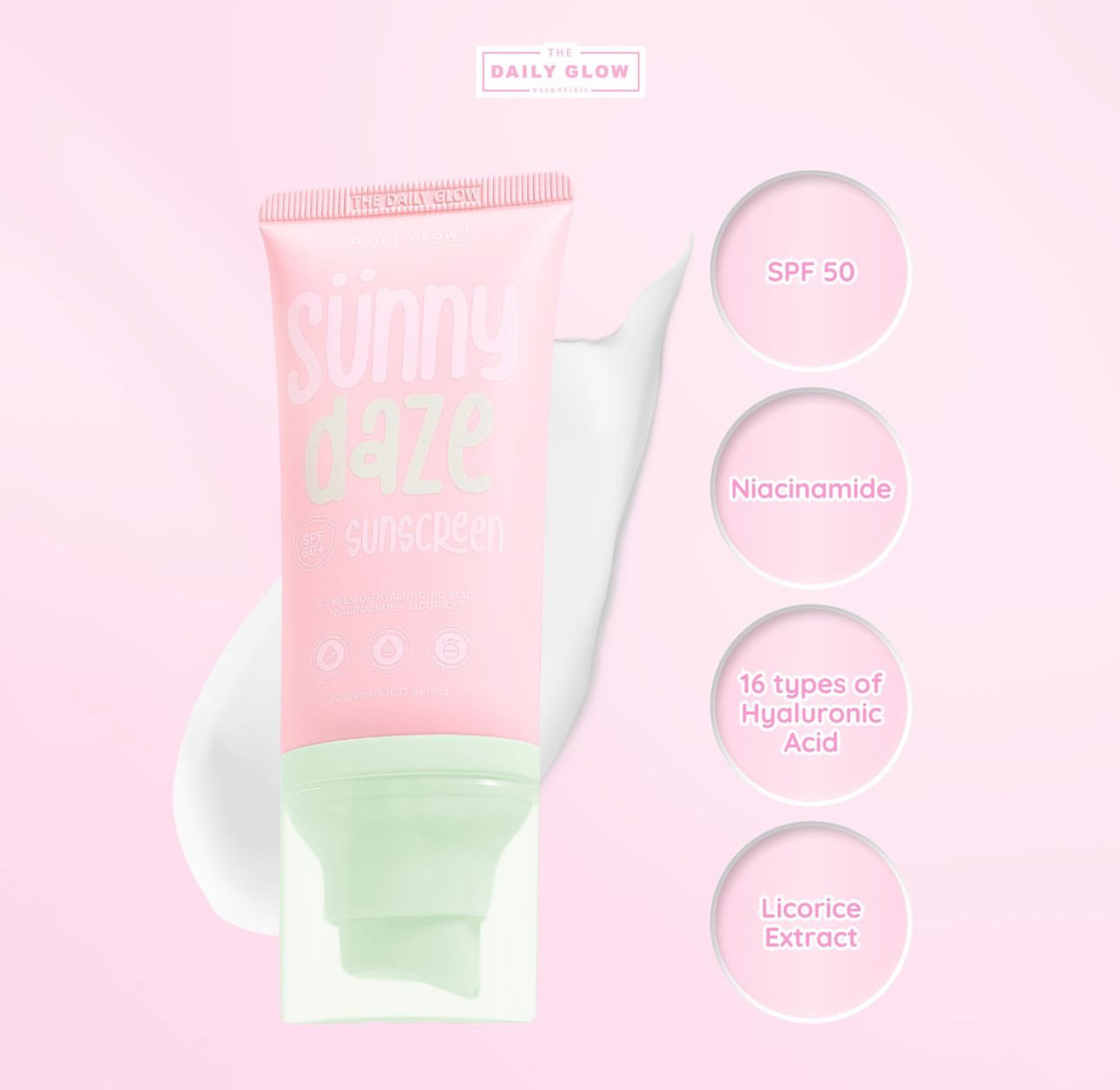 The Daily Glow Sunny Daze Sunscreen 50g