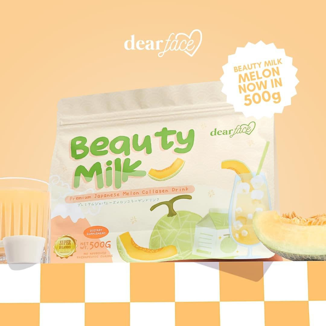 Dear Face Beauty Milk Premium Japanese Melon Collagen Drink (Choose a Size)