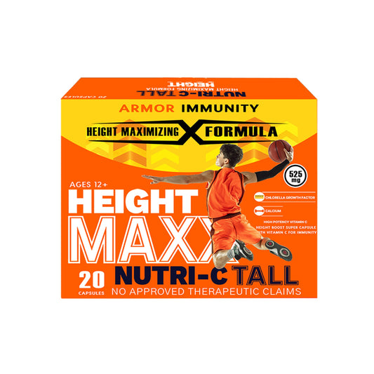 Height Maxx Nutri-C Tall w/ CGF Chlorella Growth Factor, Taurine, and Calcium 20caps