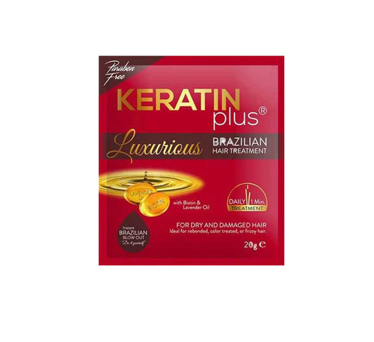 Keratin Plus Luxurious Brazilian Hair Treatment with Biotin & Lavender Oil 6s