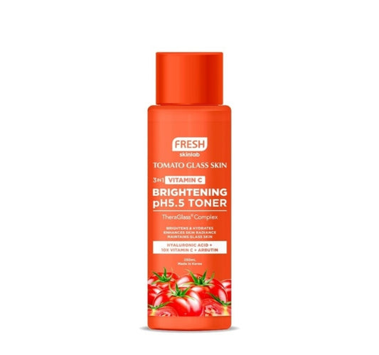 Fresh Skinlab Tomato Glass Skin 3-in-1 Vitamin C Brightening Ph 5.5 Toner 250ml