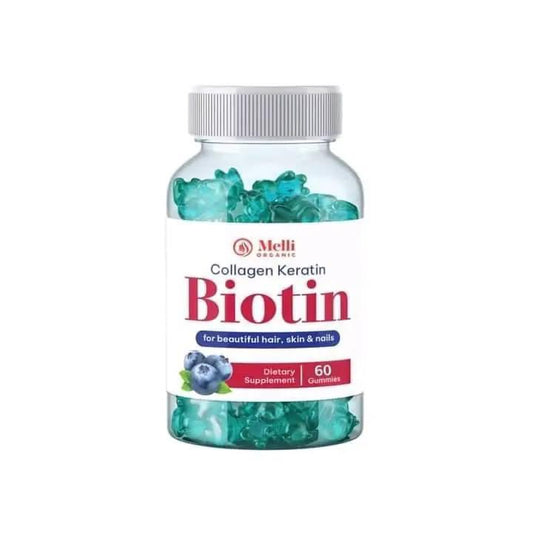 Biotin Collagen Keratin by Melli Organic 60 Gummies