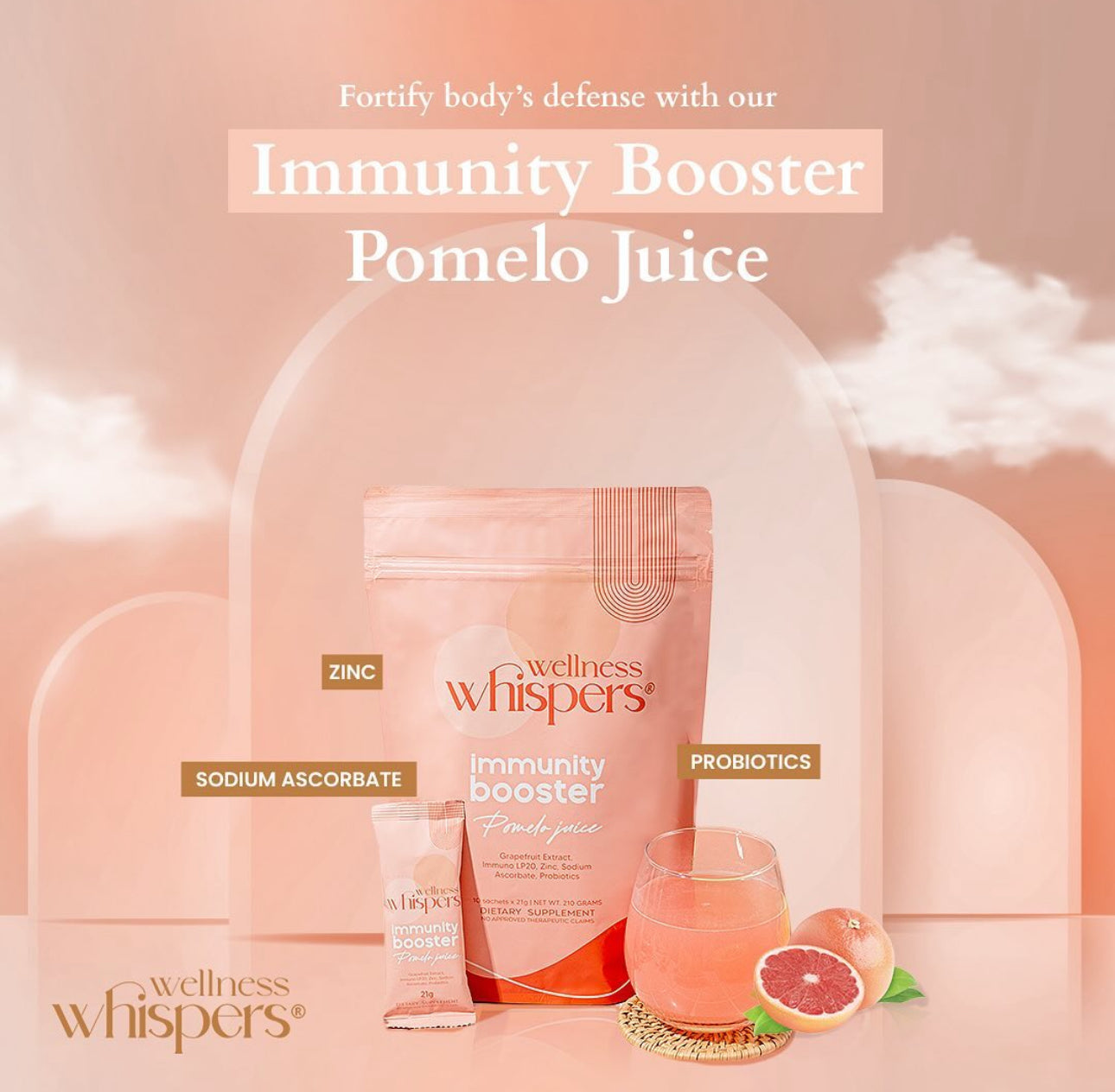 Wellness Whispers Immunity Booster Pomelo Juice 10s