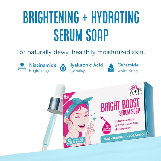 Seoul White Bright Boost Brightening + Hydrating Serum 90g x 3