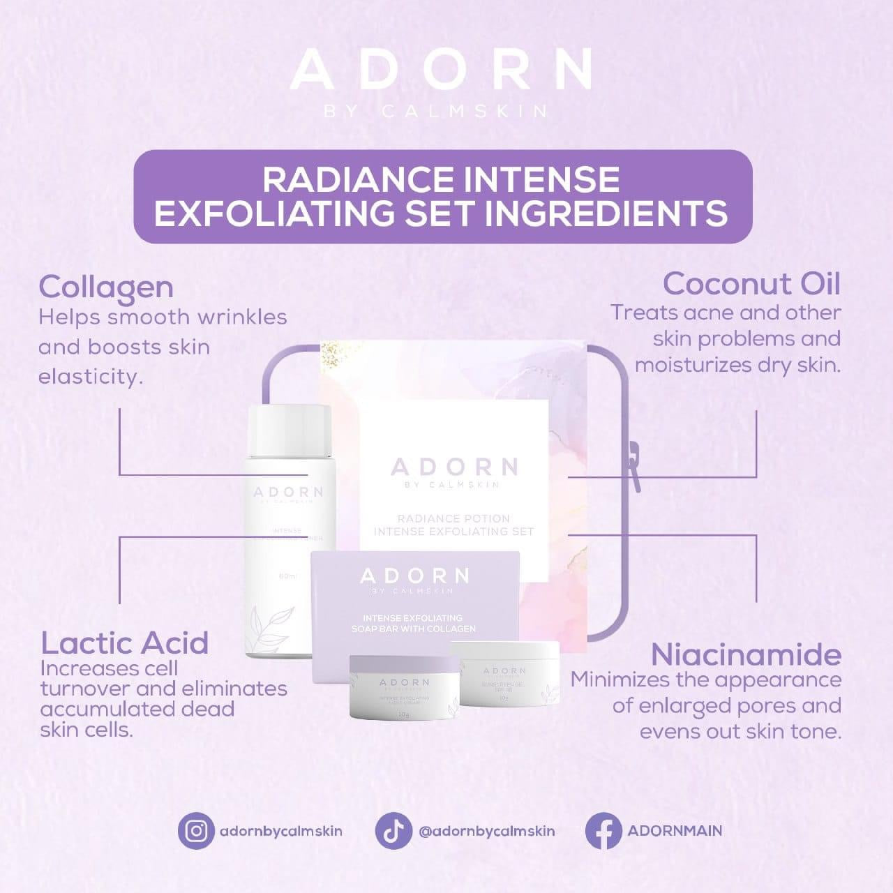 Adorn Radiance Potion Intense Exfoliating Set