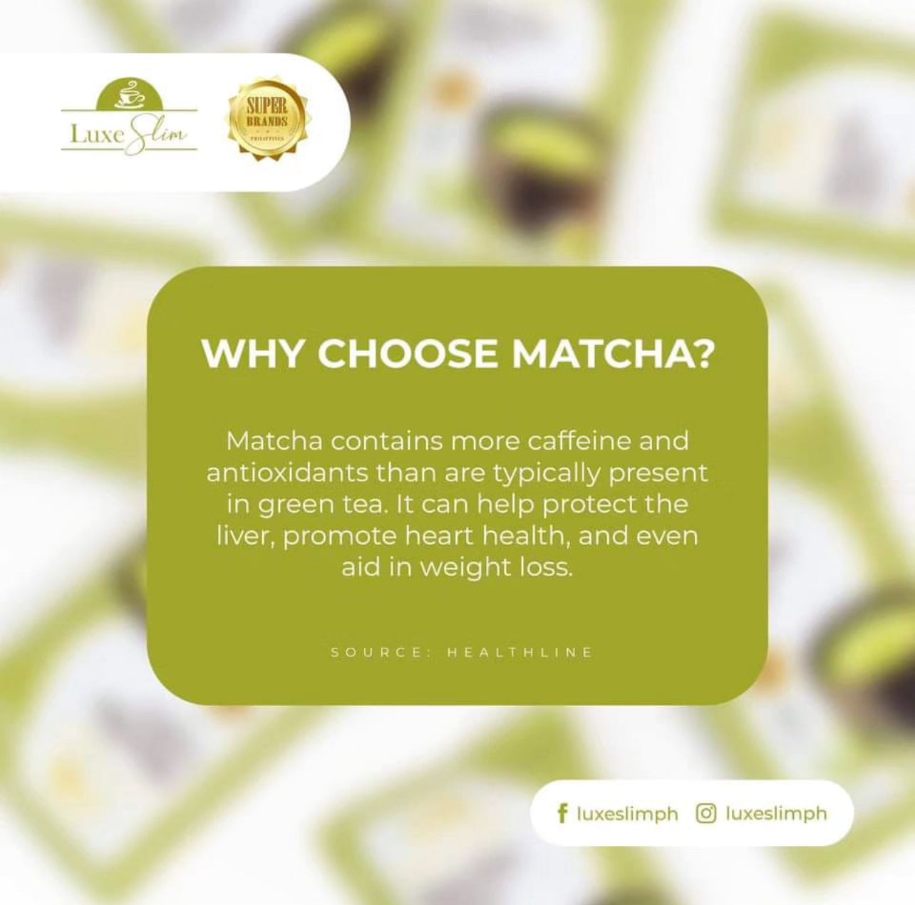 Luxe Slim Matcha Latte 500g