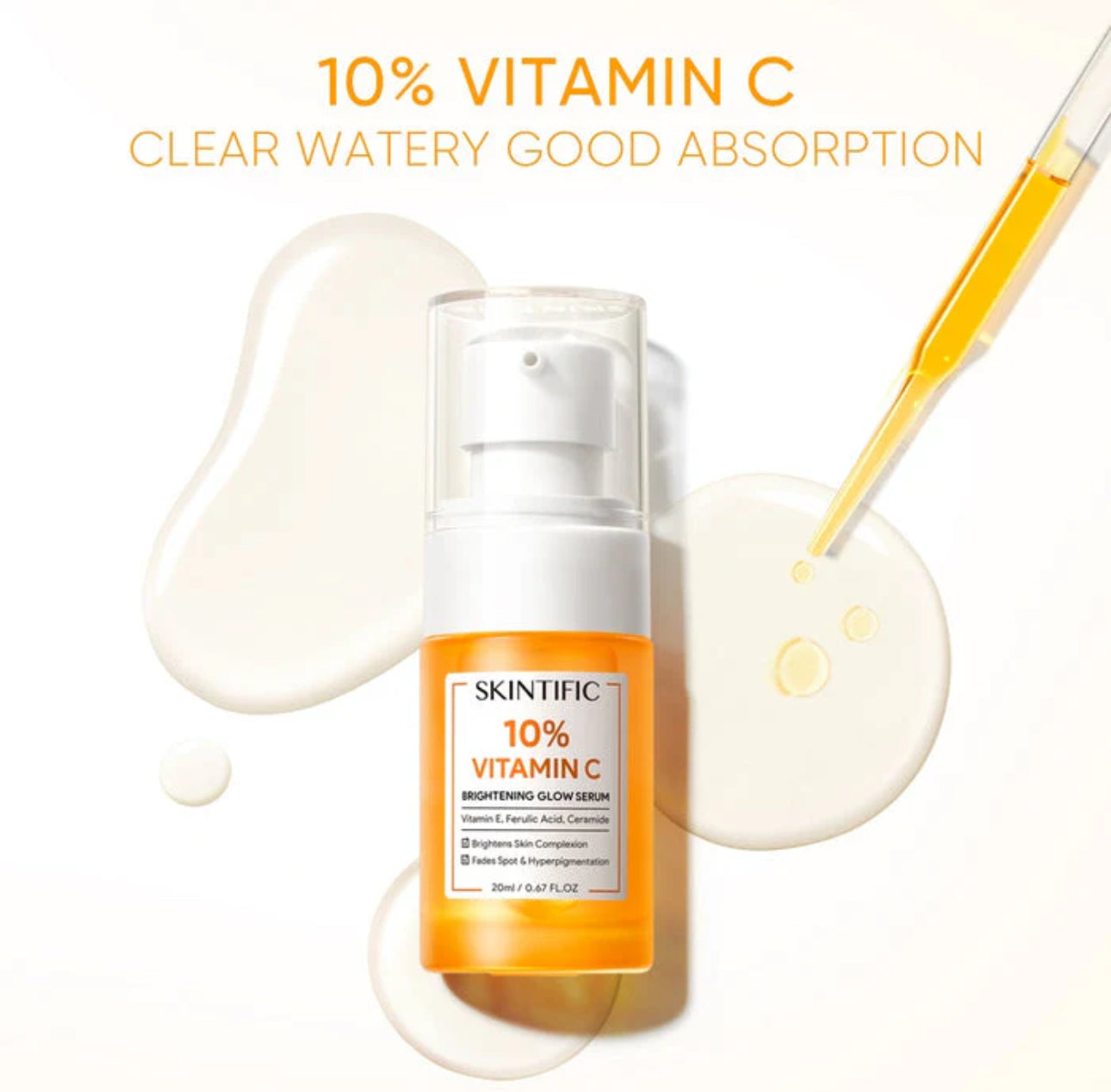 SKINTIFIC 10% Vitamin C Brightening Serum 20ml