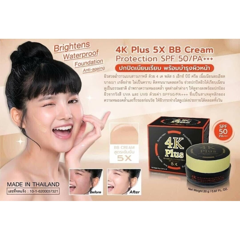 4K Plus 5x BB Cream Sun Protection SPF50PA++ 20g