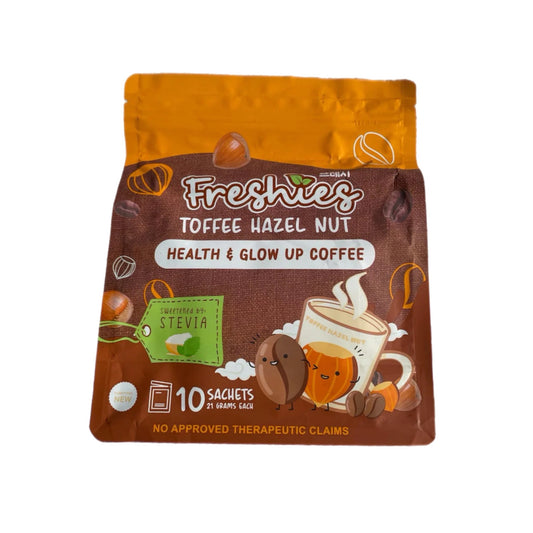 Freshies Toffee Hazel Nut Coffee Drink (Health & Glow Up Coffee) 10s