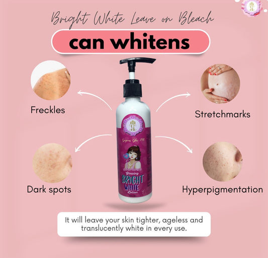 Gorgeous Glow Bright White Leave On
Bleach Lotion SPF50 250ml