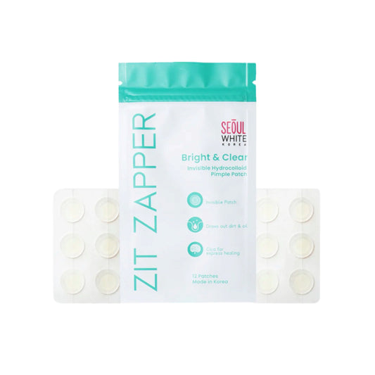 Seoul White Korea Zit Zappier Clear & Bright Invisible Hydrocolloid Pimple Patch 12 patches