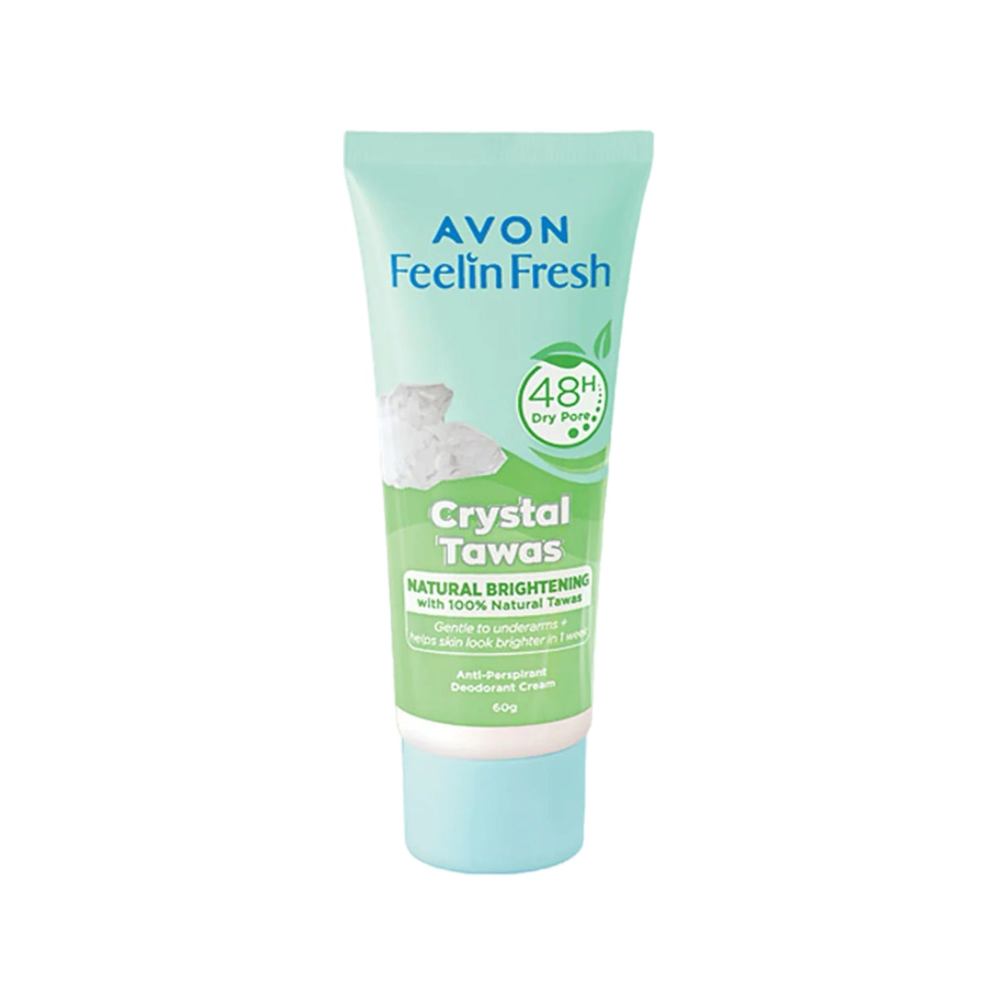 Avon Feelin' Fresh Quelch Crystal Tawas AntiPerspirant Deodorant Cream 55g