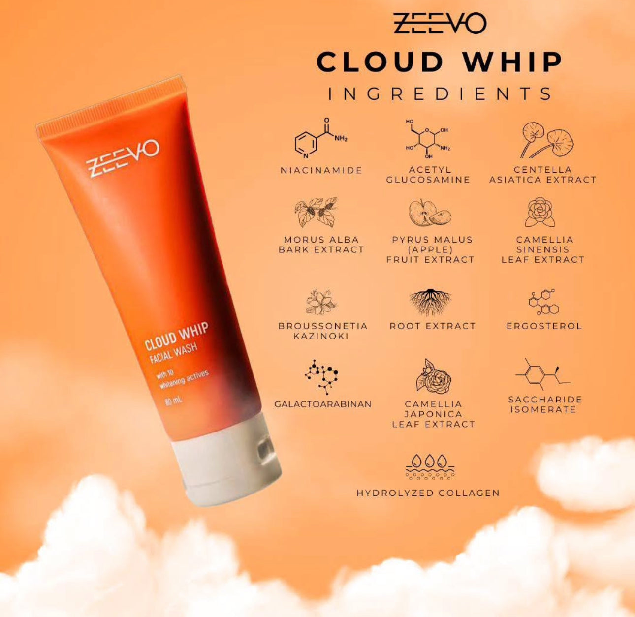 Zeevo Cloud Whil Facial Wash 100 ml