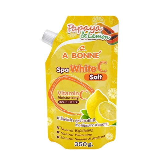 A Bonne Spa White C Salt Scrub (Vitamin C, Papaya & Lemon) 350g