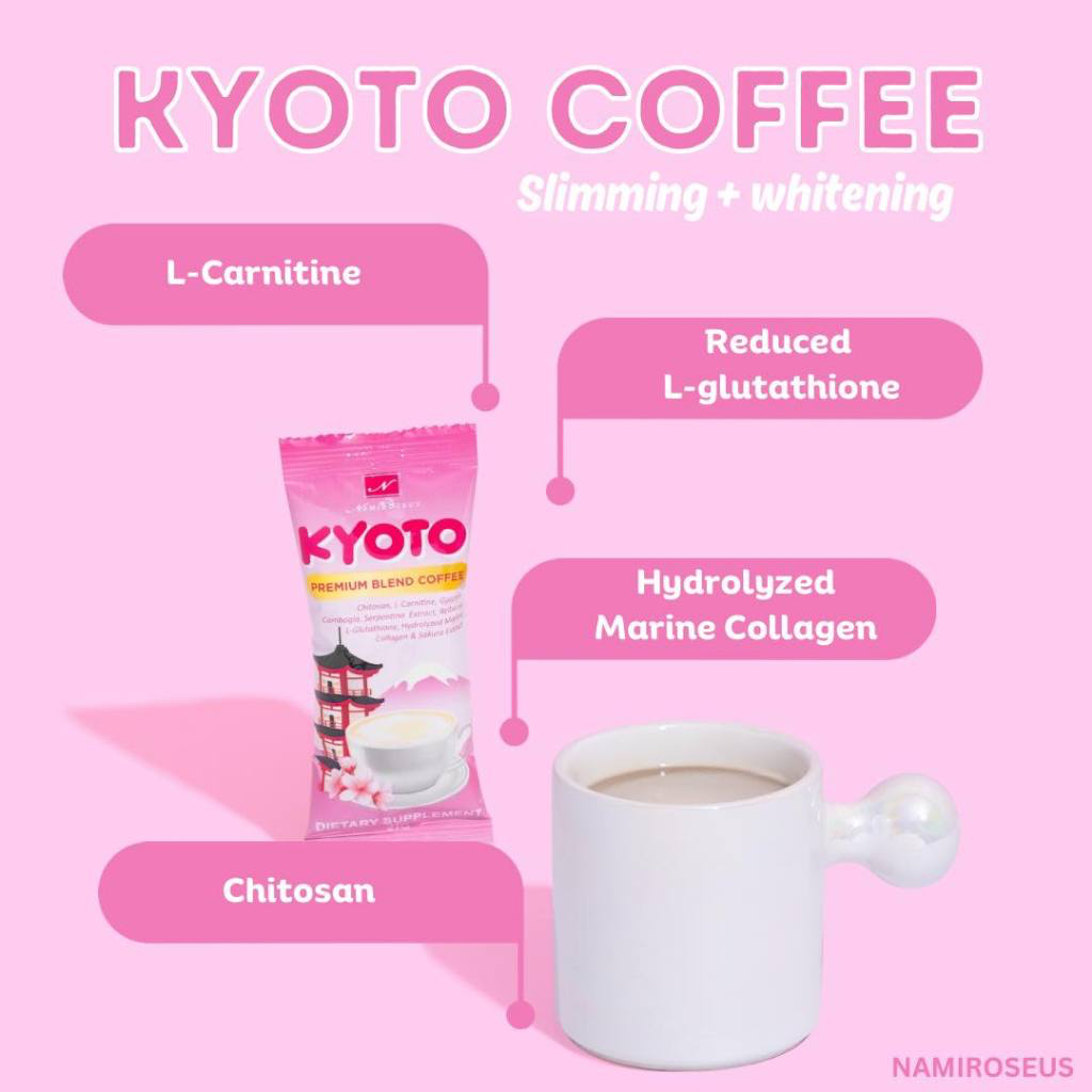 Namiroseus Kyoto Premium Blend Coffee (Slimming, Glutathione & Collagen) 10s