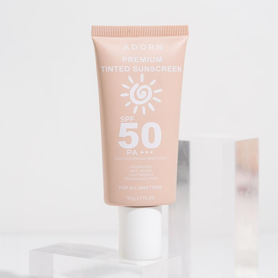 Adorn Premium Tinted Sunscreen SPF50 PA+++ 50g