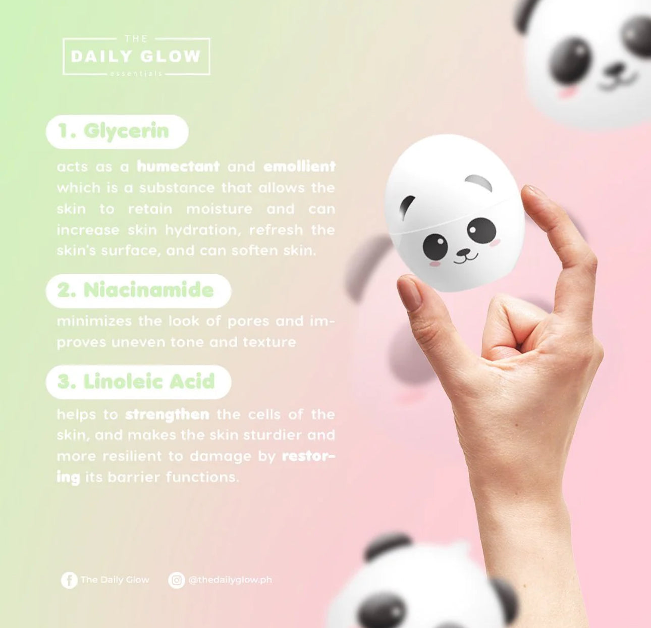 The Daily Glow Panda's Fantasy Brightening Eye Balm 10g