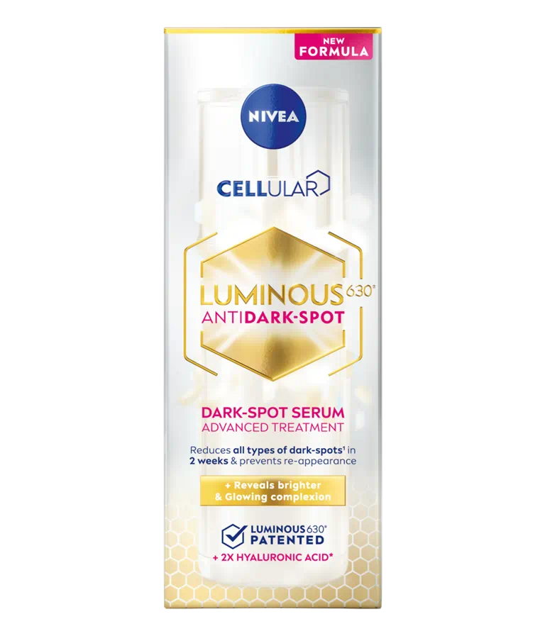 Nivea Face Care LUMINOUS 630 SPOTCLEAR Serum for Dark Spots with Hyaluronic Acid + Vitamin E 30ml