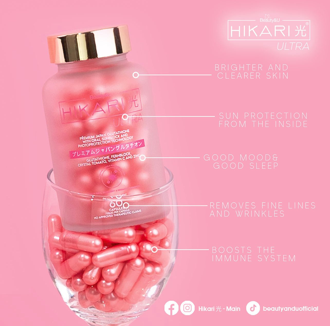 Hikari Ultra Premium Gluta 60 capsules