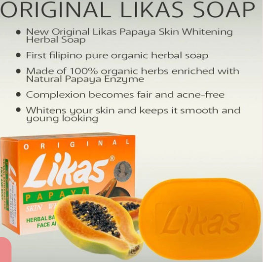 Likas Papaya Skin Whitening Herbal Soap 135g