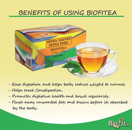 Biofitea Herbal Slimming Tea with Senna Leaves and Pods (30 Teabags)