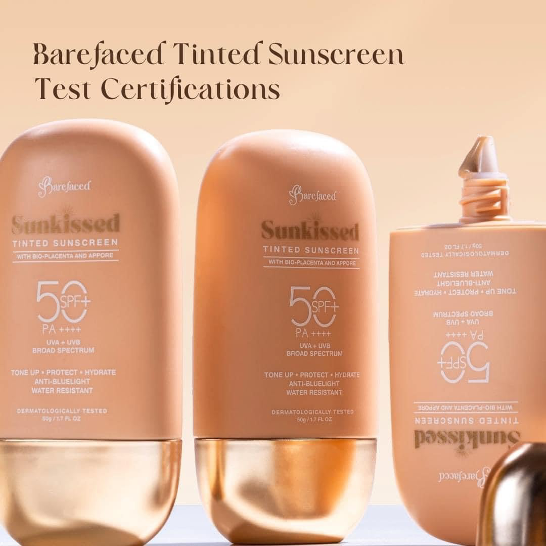 Barefaced Sunkissed TINTED Sunscreen SPF 50 PA++++ 50g