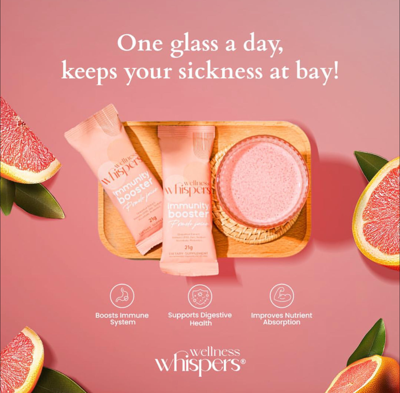 Wellness Whispers Immunity Booster Pomelo Juice 10s