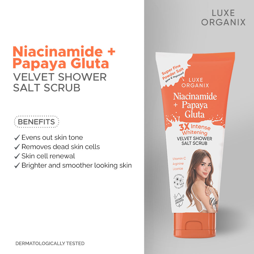 Luxe Organix Niacinamide + Aloe vera & Snail Brightening & Moisturing Spa Salt 320g