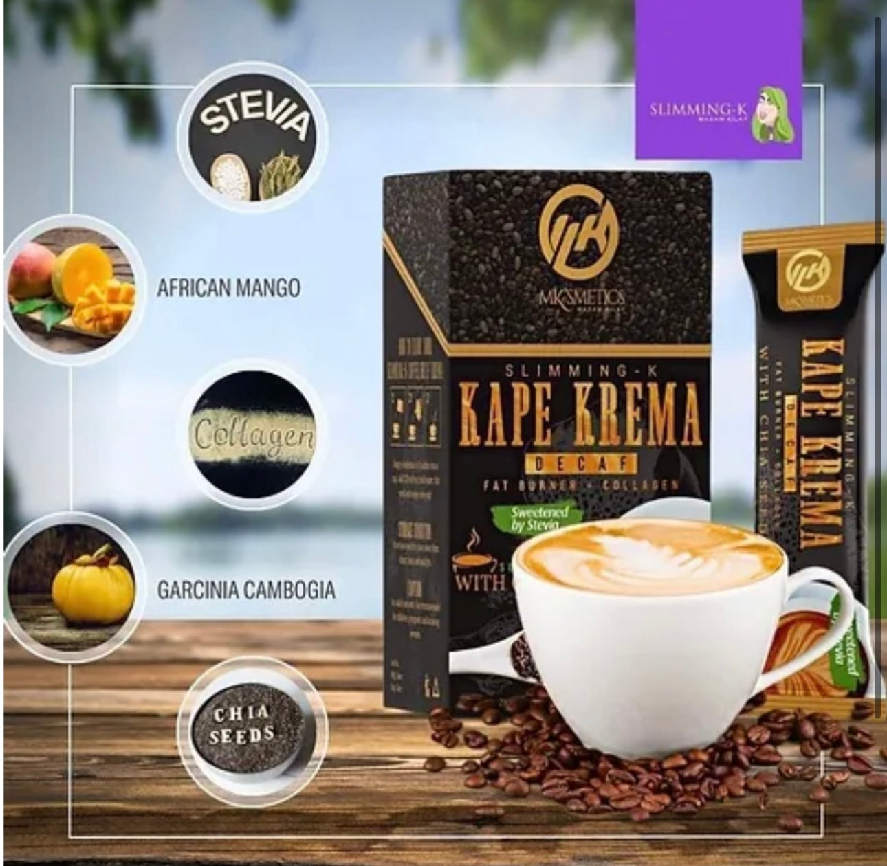 Slimming K Kape Krema Decaf