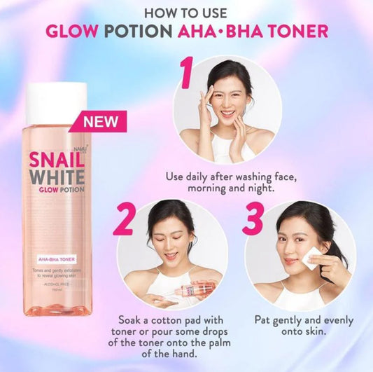 SNAILWHITE Glow Potion AHA-BHA Toner 150ml
