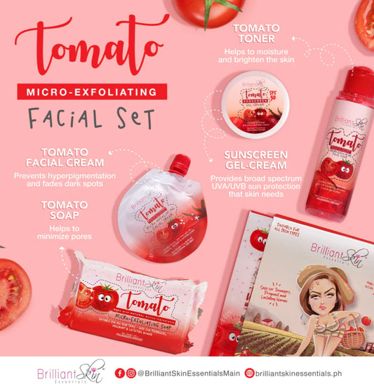 Brilliant Skin Tomato Micro-Exfoliating
Facial Set