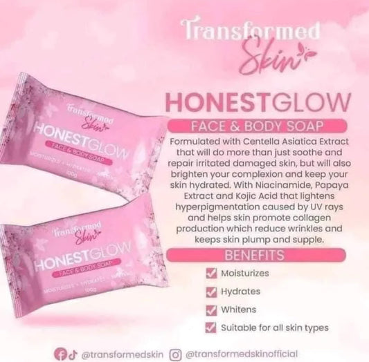 Honest Glow Face & Body Soap 125g