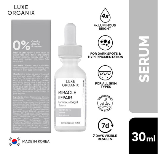 Luxe Organix Mirale Repair Luminous Bright Serum 30ml