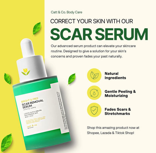 Bright & Free
Scar Removal Serum (Correcting + Peeling) 30ml no
