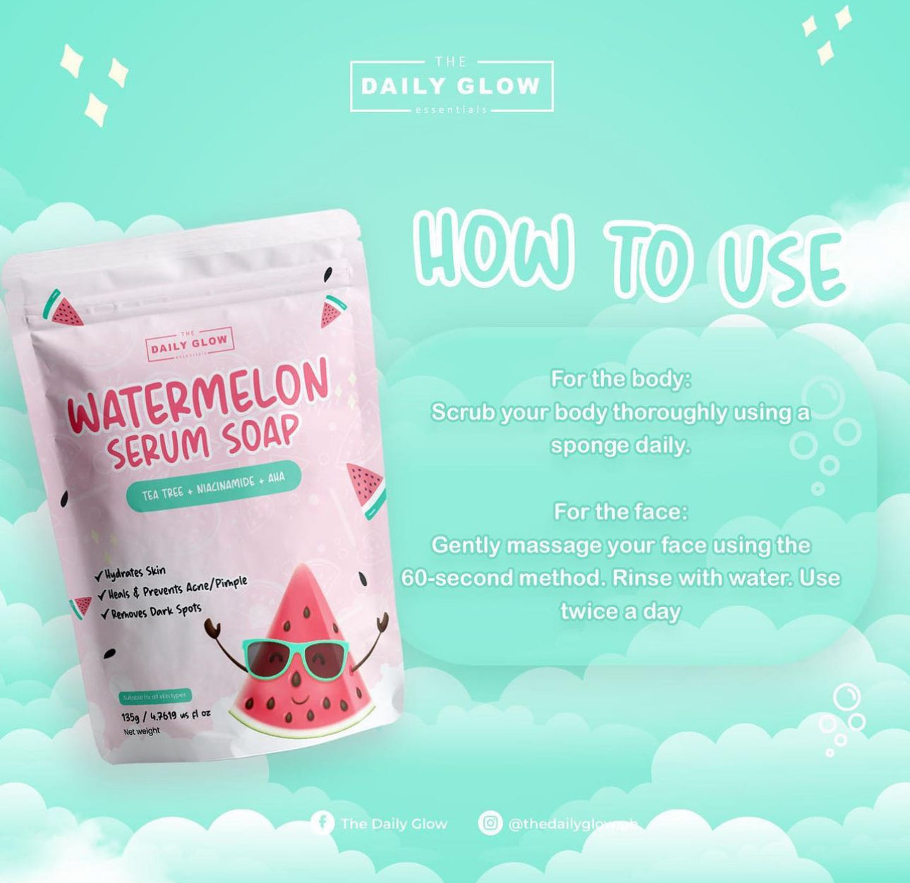 The Daily Glow Watermelon Serum Soap 135g
