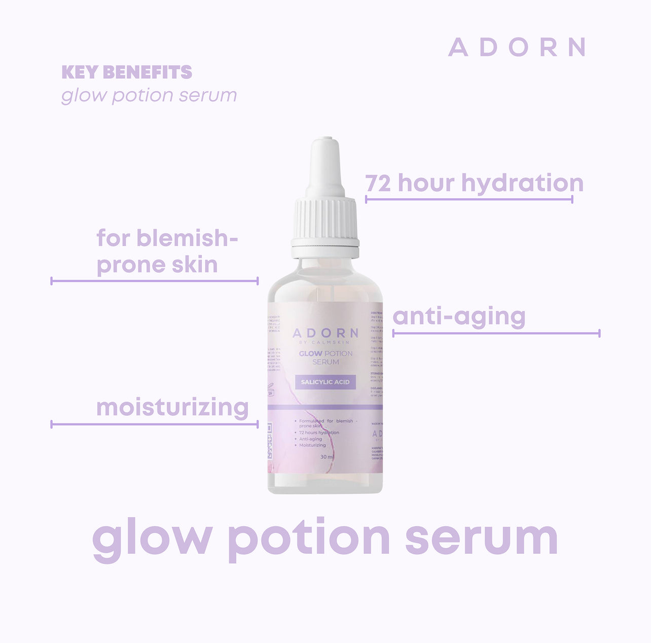 Adorn by Calmskin Glow Potion Serum 30ml