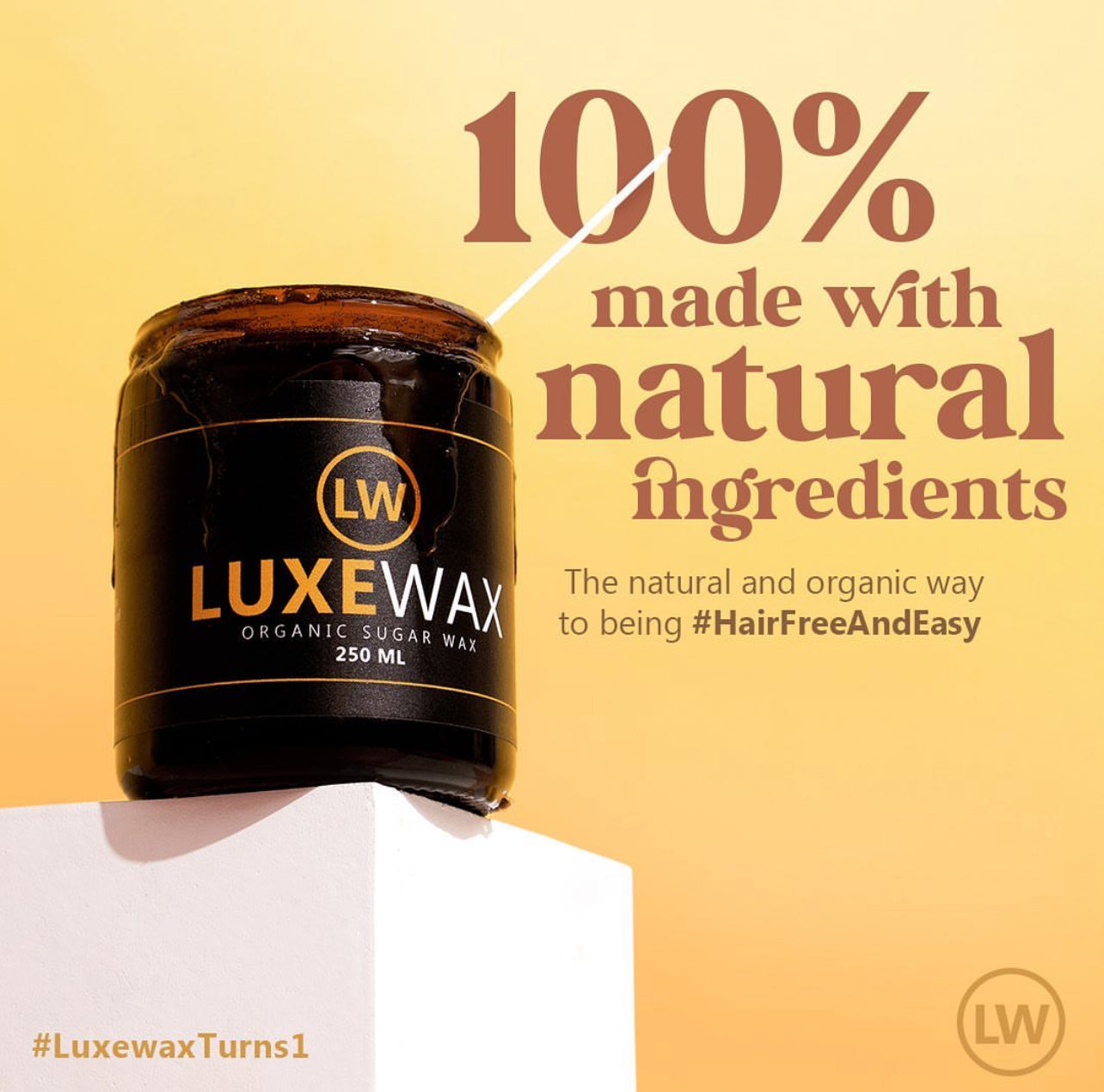 Luxewax Organic Sugar Wax Kit 350g