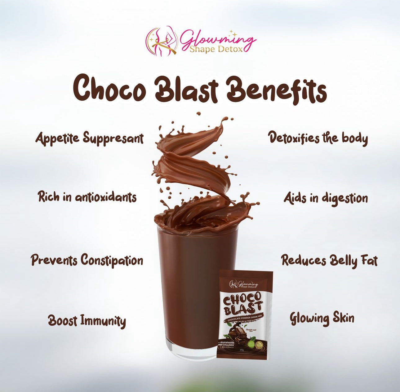 Glowming Shape Detox Choco Blast 10s