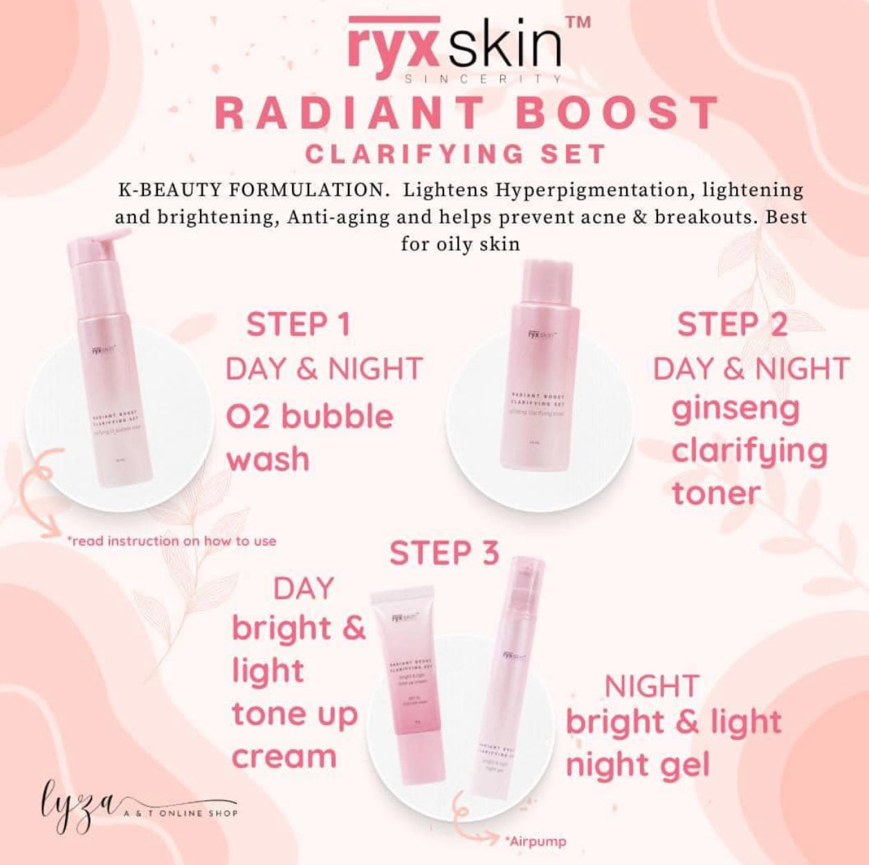 RYX Skin Radiant Boost Clarifying Set