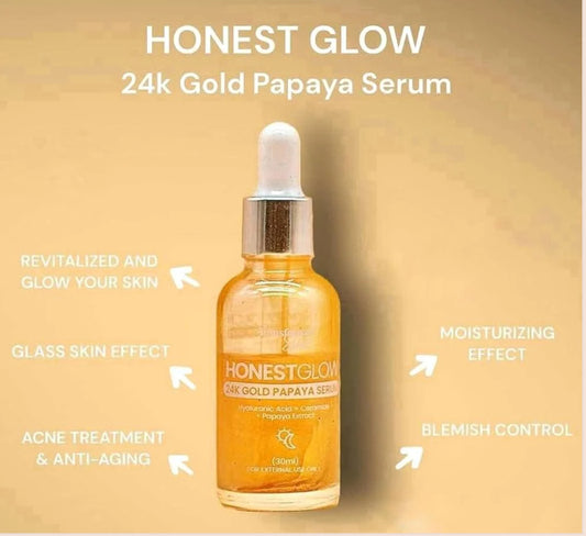 Honest Glow 24k Gold Papaya Serum 30ml