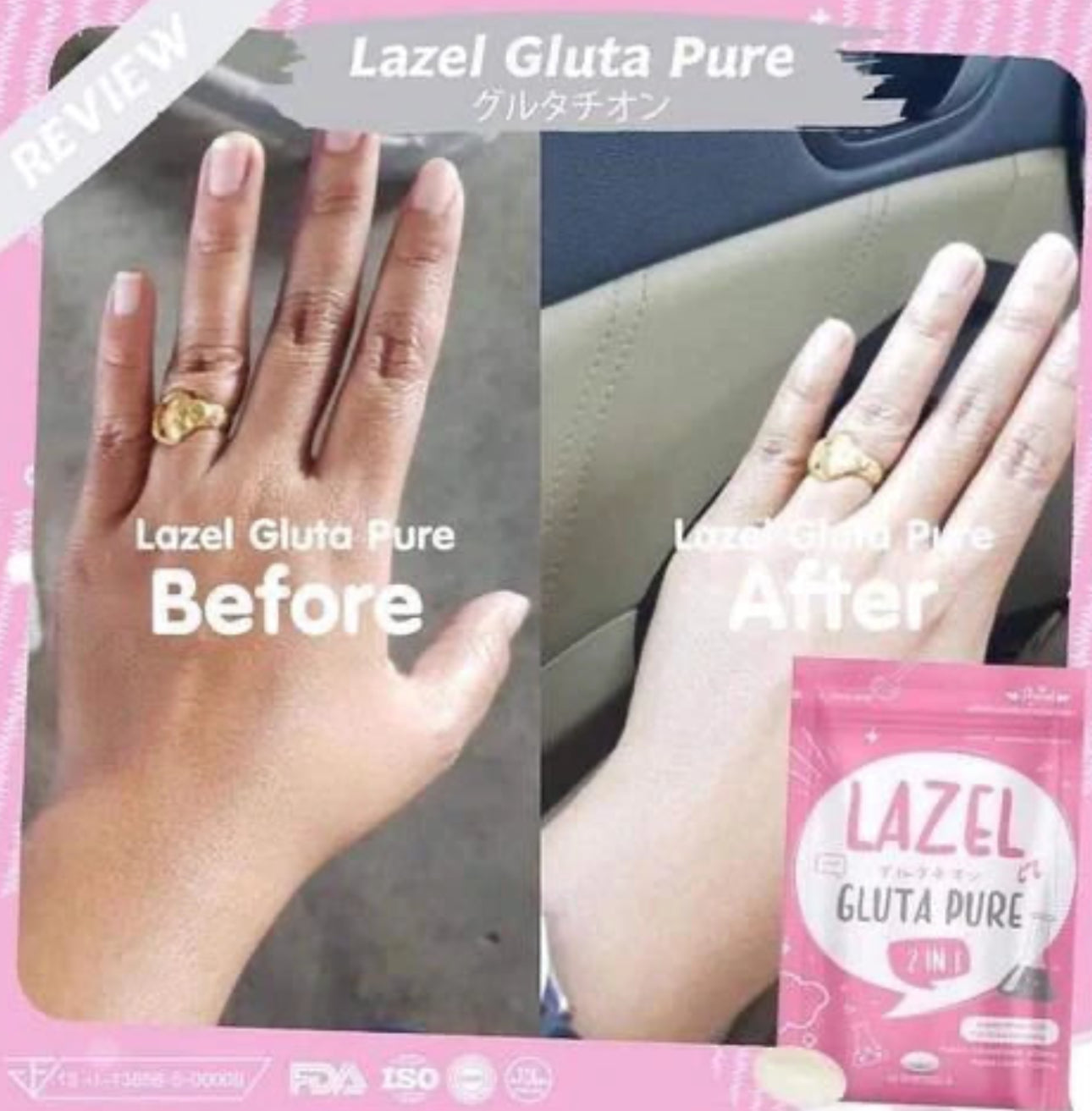 Lazel Gluta Pure 2in1 30 Softgels