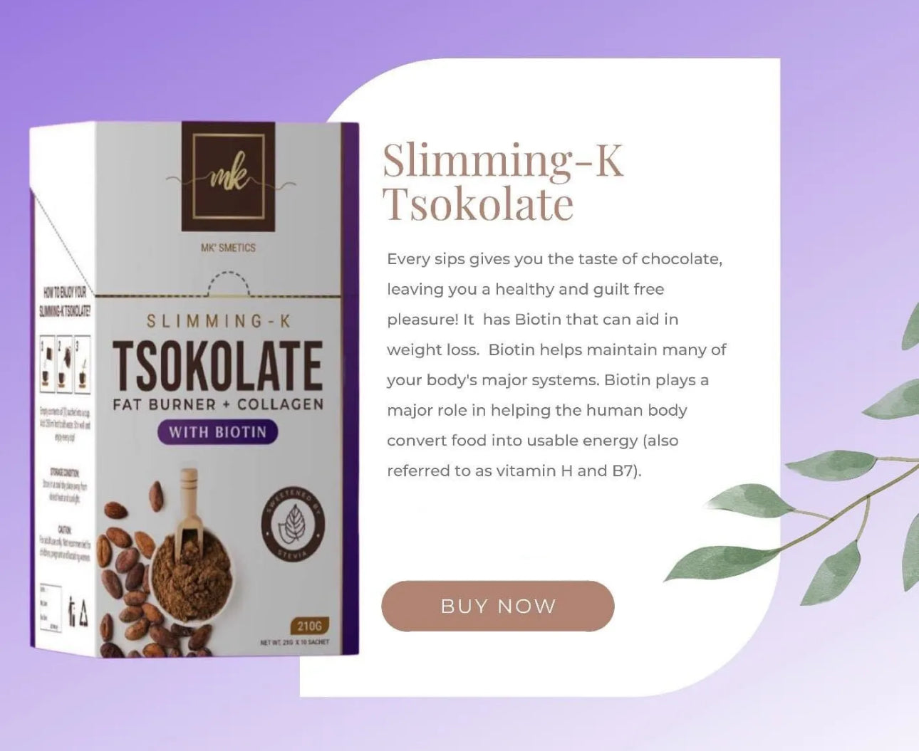 Slimming K Tsokolate Fat Burner + Collagen 10s