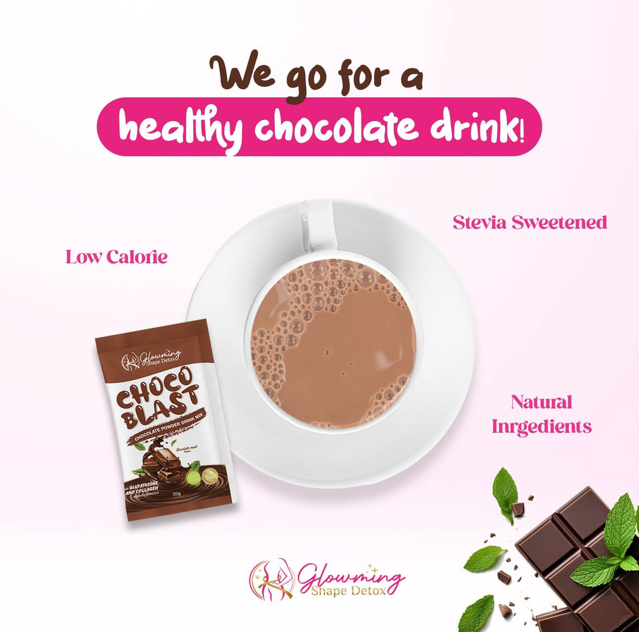 Glowming Shape Detox Choco Blast 10s